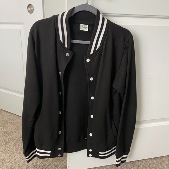Black Varsity Jacket - Picture 1 of 2